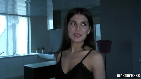 Meeting a new neighbor from Uzbekistan-Tajikistan ( Oriental beauty girl )